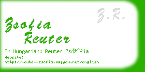 zsofia reuter business card